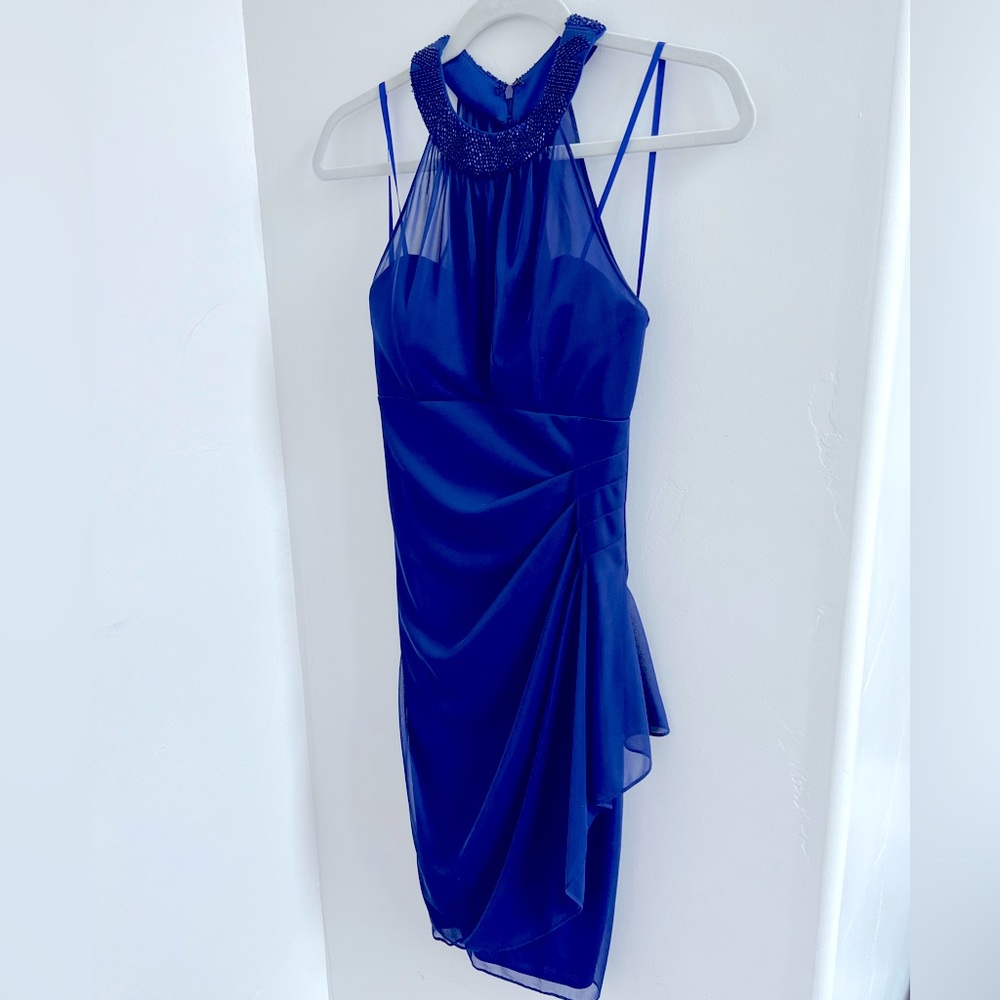 Cache Blue Midi Dress Size 0